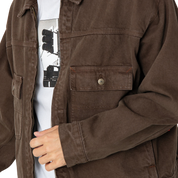 Skate Garage Denim Jacket - Coal Brown