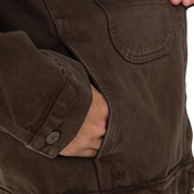 Skate Garage Denim Jacket - Coal Brown