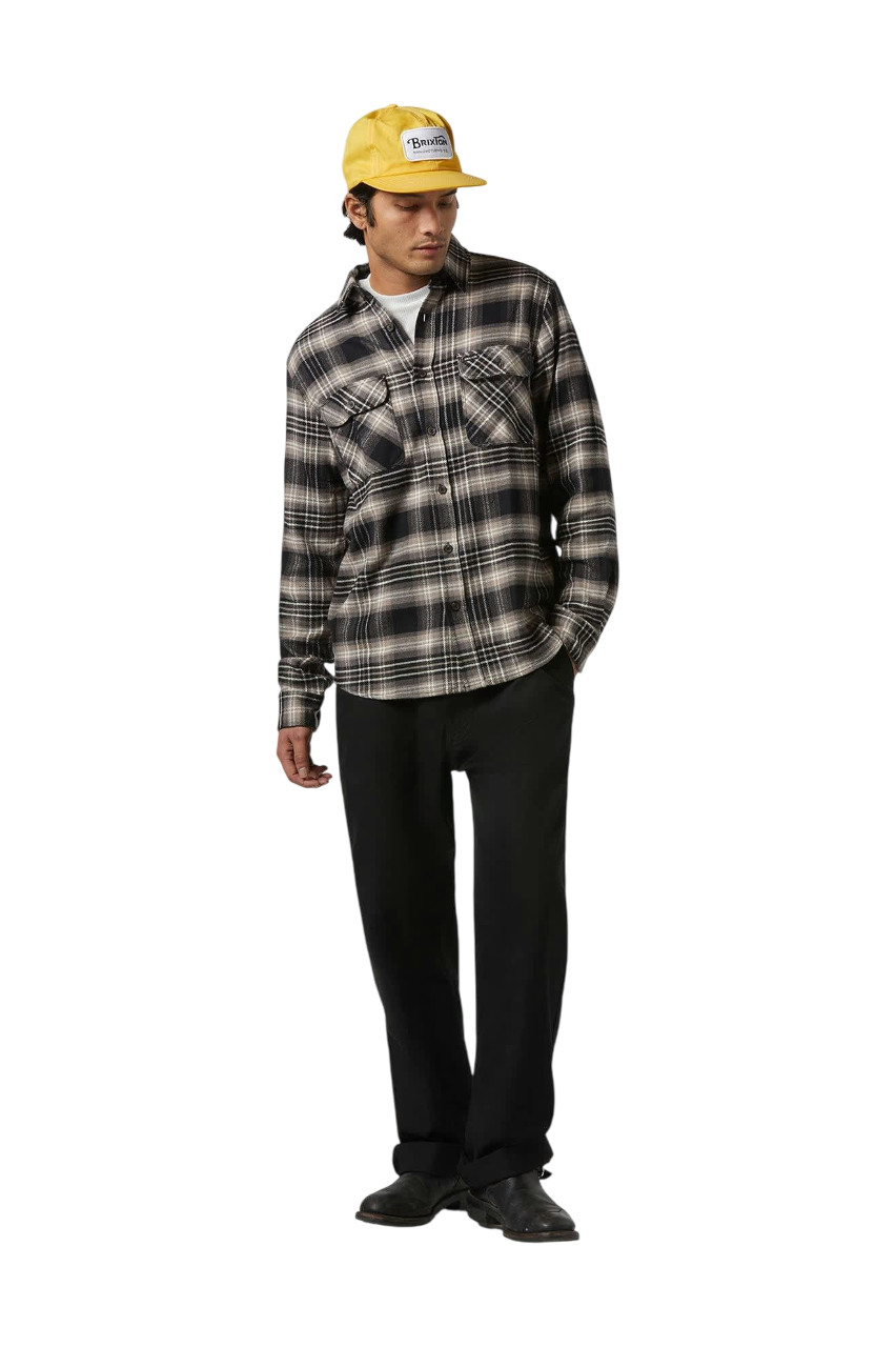 Bowery Flannel - Black/Charcoal/Beige