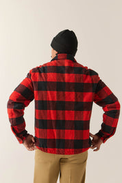 Veste Doublée Durham - Carreaux Buffalo Rouge/Noir