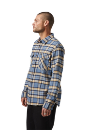 Bowery Flannel - Azure Blue/Washed Navy/Sand