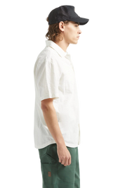 Vintage Woven Shirt - Off White Jacquard Stripe