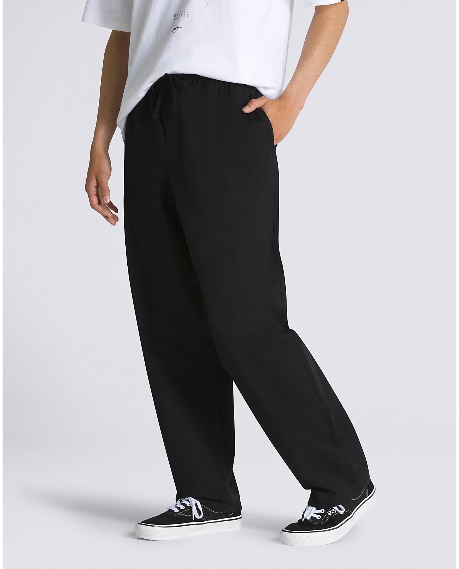 Pantalon Baggy fuselé à taille élastique Range - Noir 