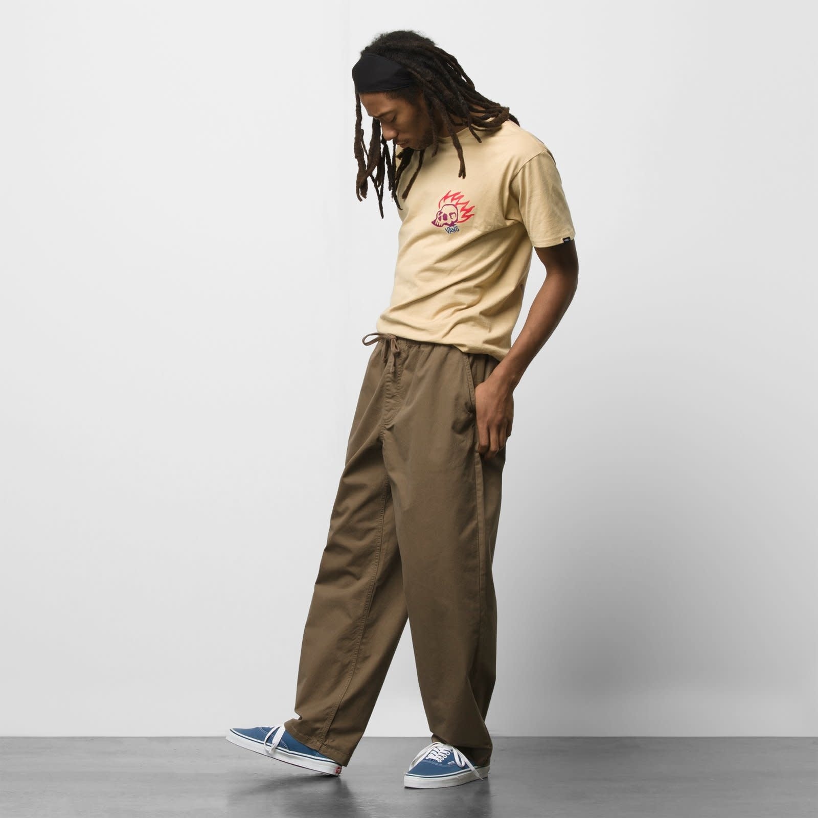 Range Baggy Tapered Elastic Waist Pant - Canteen