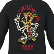 Kids Vans Pizzeria Pullover Hoodie - Black