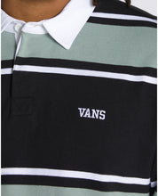 Palmer Rugby Polo Shirt - Black/Chinois Green