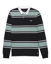 Palmer Rugby Polo Shirt - Black/Chinois Green