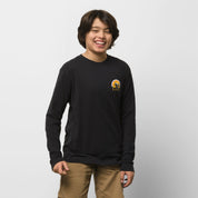 Kids Off The Wall Vibes Long Sleeve Shirt - Black