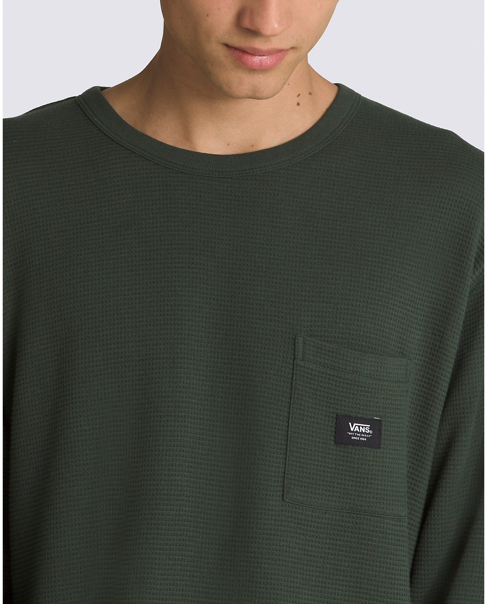 Alder Long Sleeve Pocket Thermal - Deep Forest