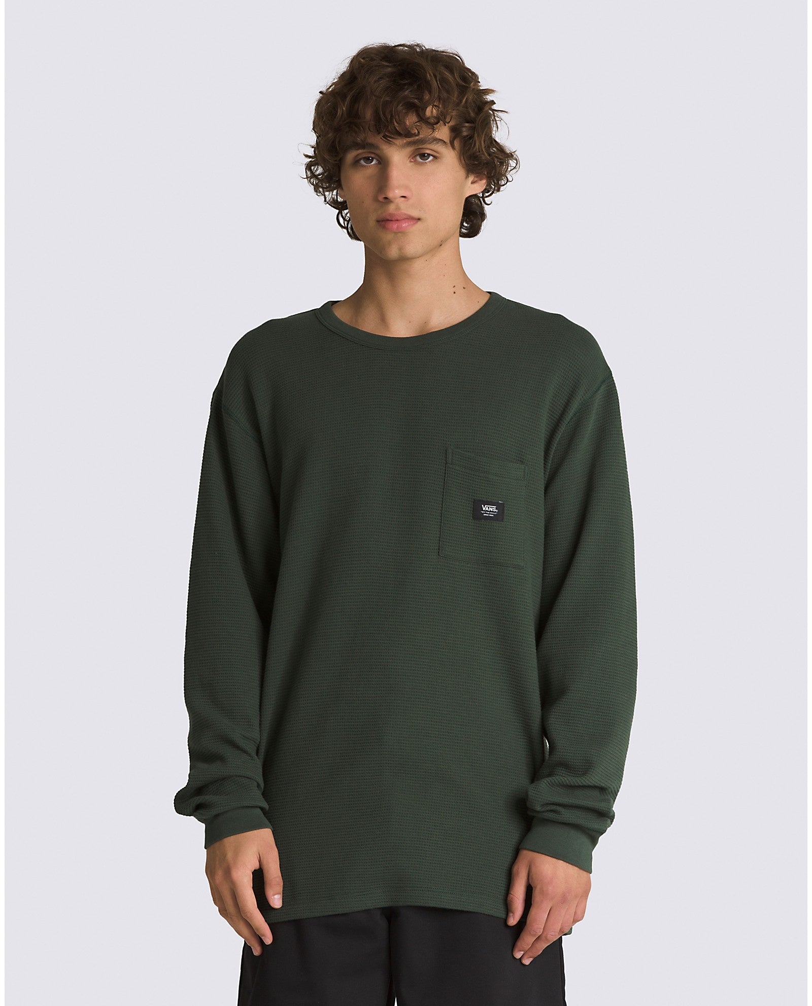 Alder Long Sleeve Pocket Thermal - Deep Forest