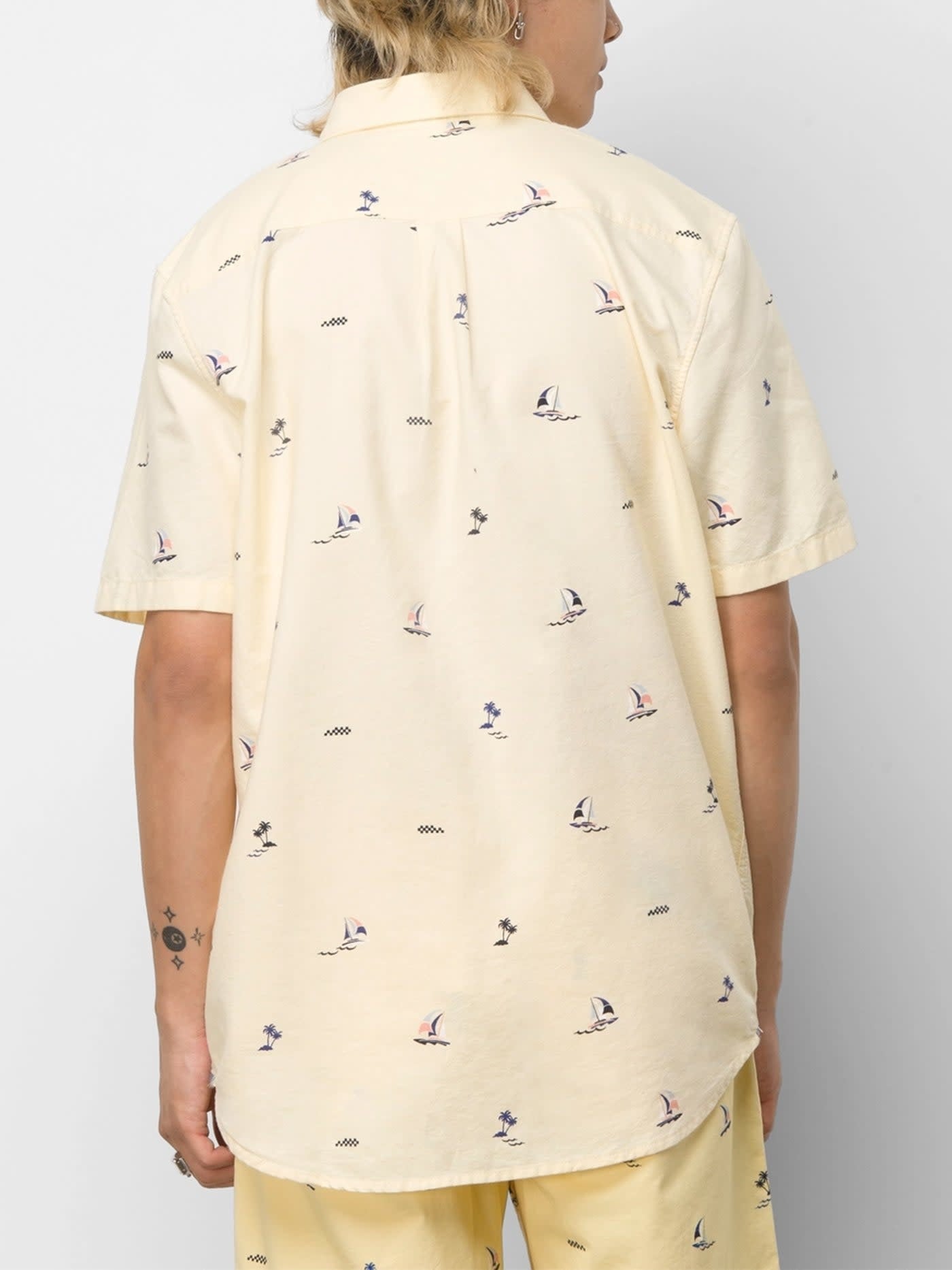 Houser Short Sleeve Buttondown Shirt - Pale Banana/Castawayditsy