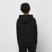 Kids Digi Flames Hoodie - Black