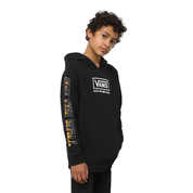 Kids Digi Flames Hoodie - Black