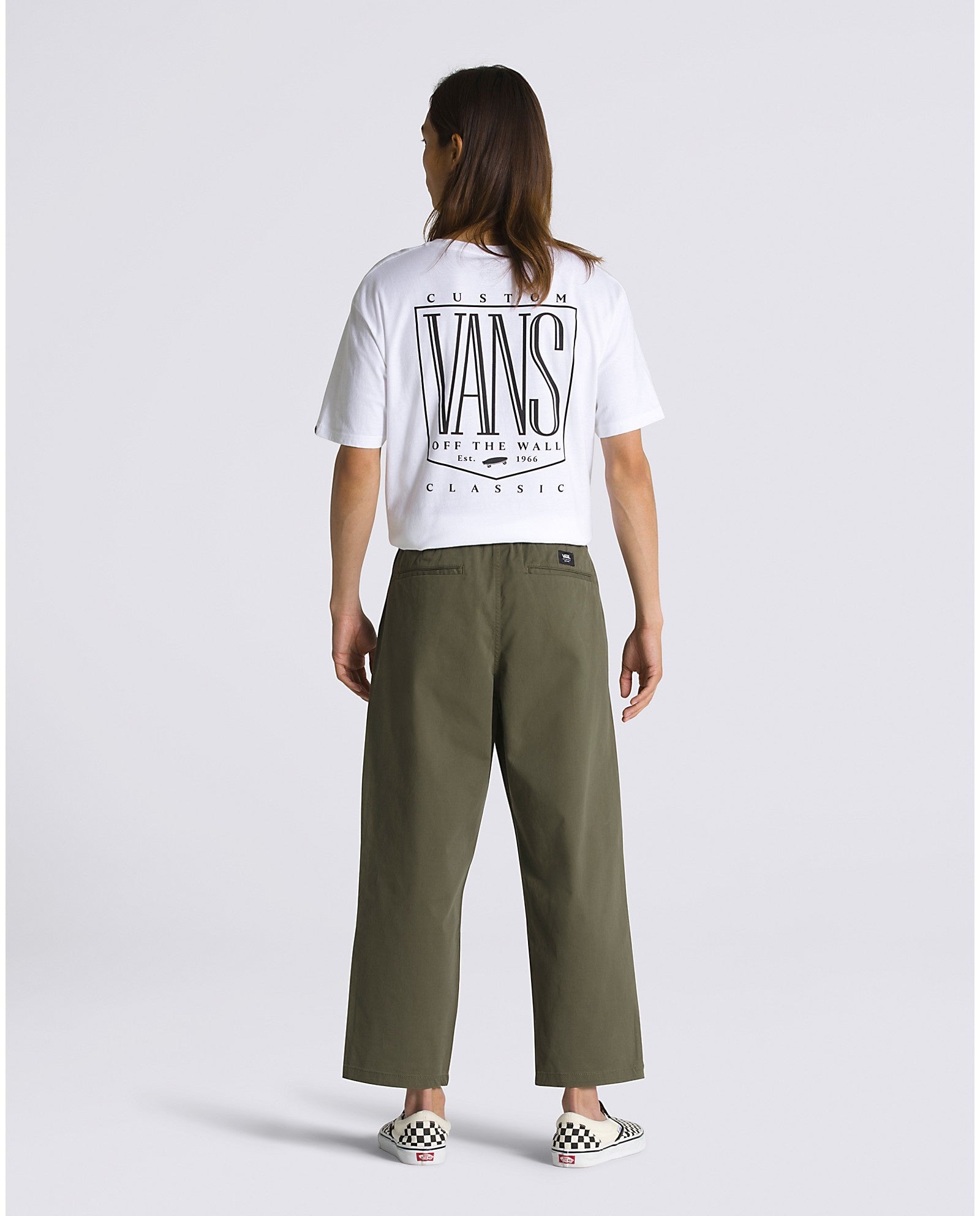 Range Loose Cropped Elastic Waist Pant - Grape Leaf