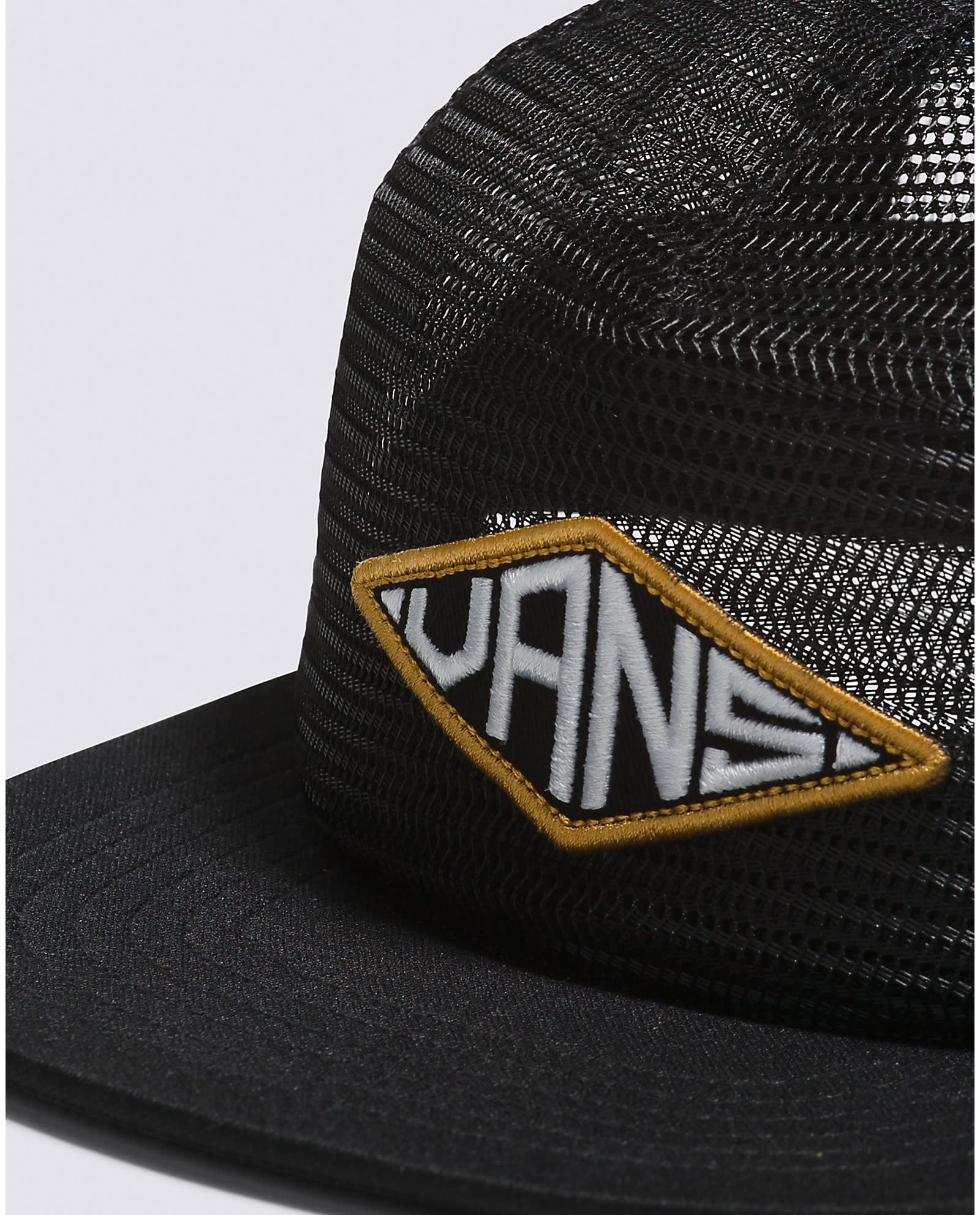 Kids Vans Diamond Mesh Snapback Hat - Black