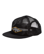 Kids Vans Diamond Mesh Snapback Hat - Black