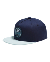 Kids OTW Skate Snapback Hat - Dress Blues/Blue Glow