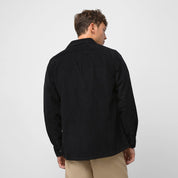 Waffle Corduroy Buttondown Shirt - Black