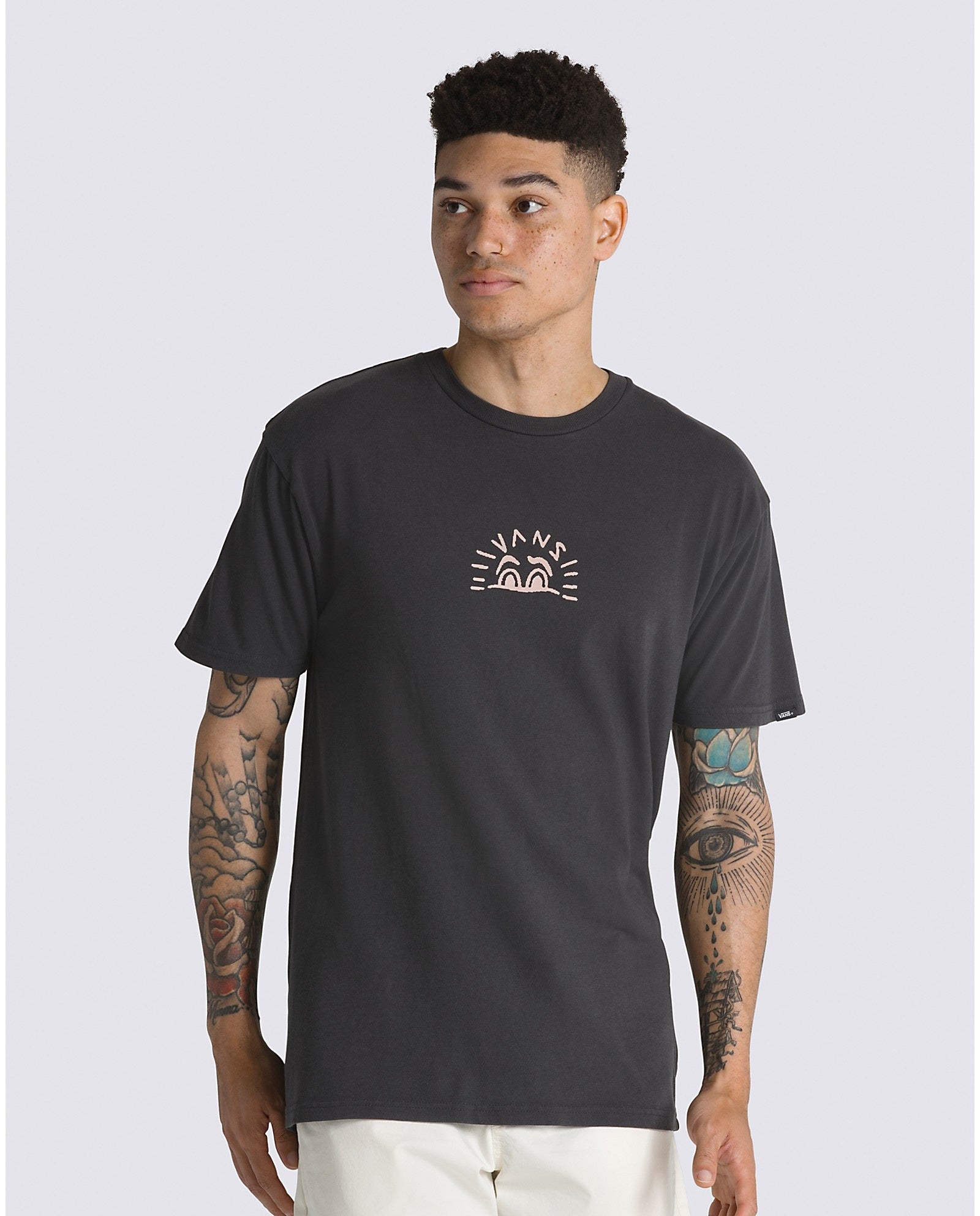 Hand Drawn Vans Paradise Tee - Black