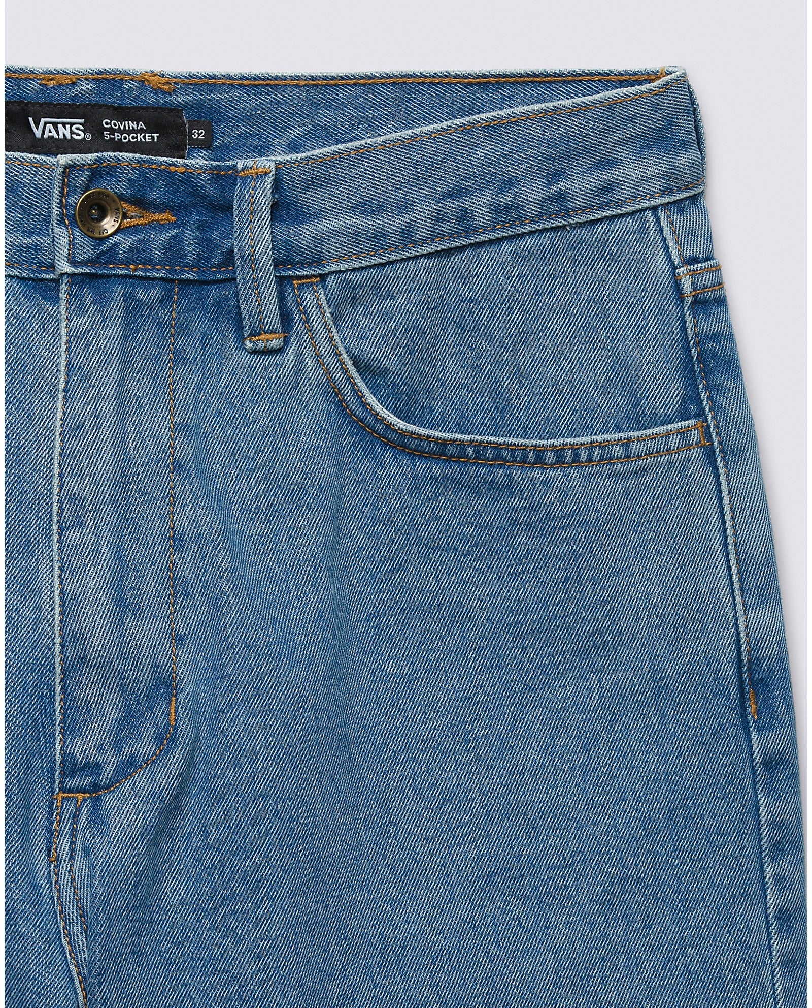 Covina 5 Pocket Baggy Denim 22'' Shorts - Stone Wash