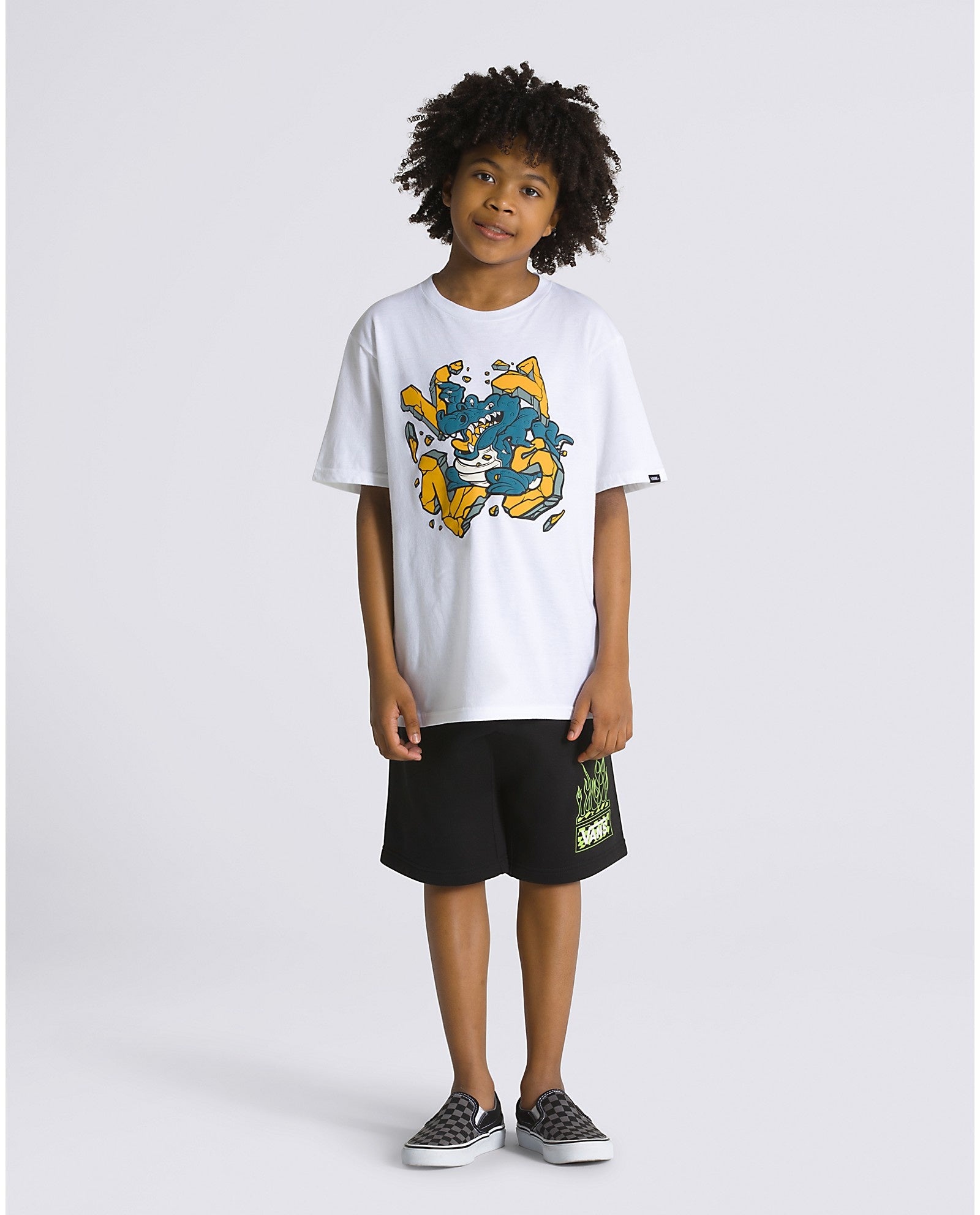 Kids Gator Smash T-Shirt - White