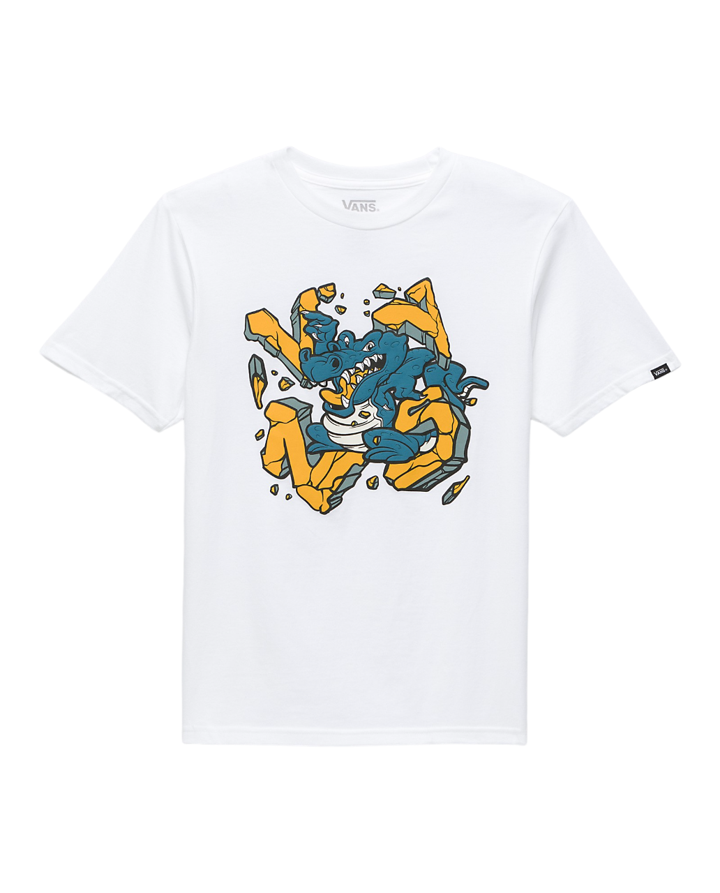 Kids Gator Smash T-Shirt - White