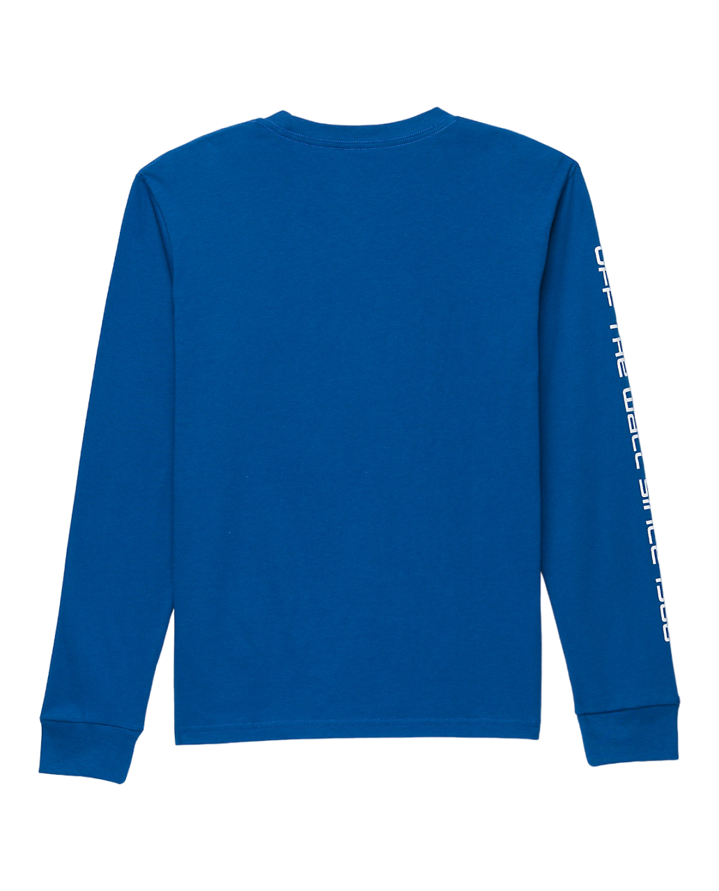 Kids Reflective Checkerboard Flame Long Sleeve T-Shirt - True Blue