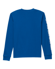 Kids Reflective Checkerboard Flame Long Sleeve T-Shirt - True Blue