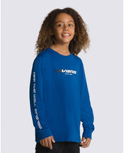 Kids Reflective Checkerboard Flame Long Sleeve T-Shirt - True Blue