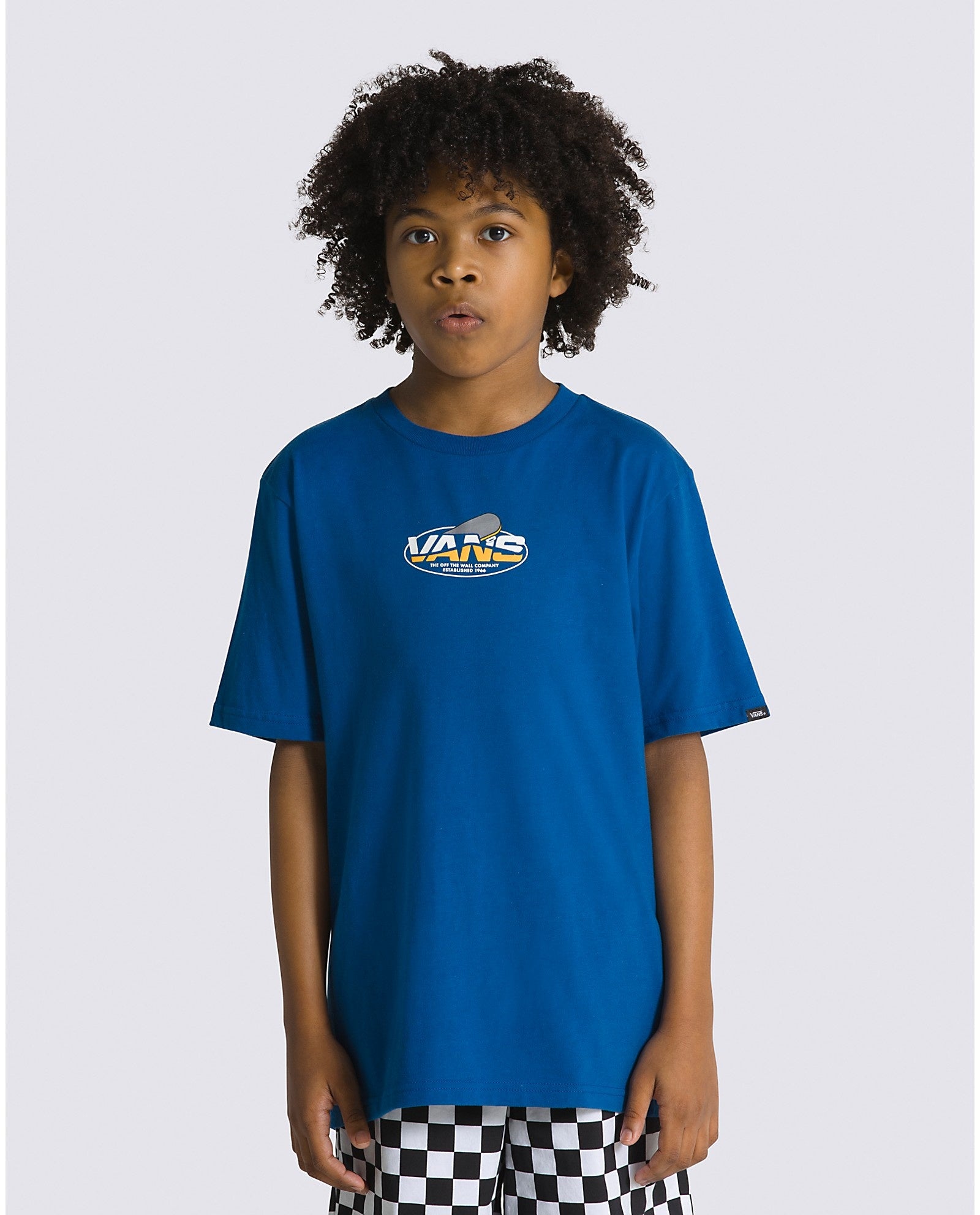 Kids Sk8 Shape T-Shirt - True Blue