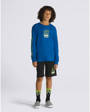 Kids Neon Flames Long Sleeve T-Shirt - True Blue