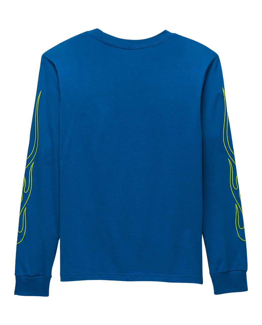 Kids Neon Flames Long Sleeve T-Shirt - True Blue