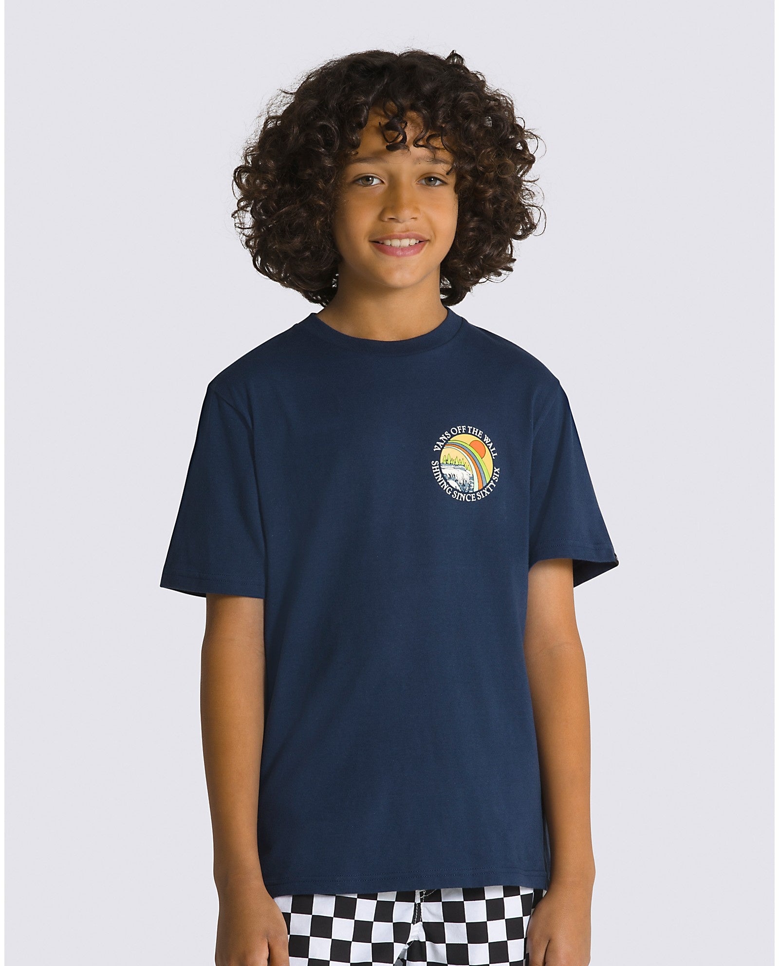 Kids Rainbow Falls T-Shirt - Dress Blues