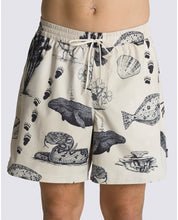 Primary Apple Elastic 18" Boardshort - Antique White/Black