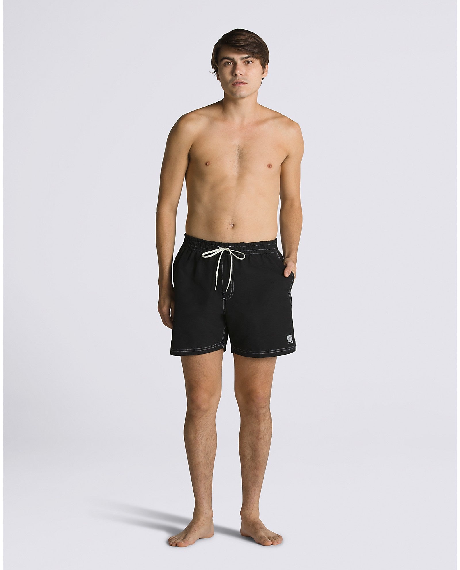 Primary DTI Logo Elastic 17" Boardshort - Black