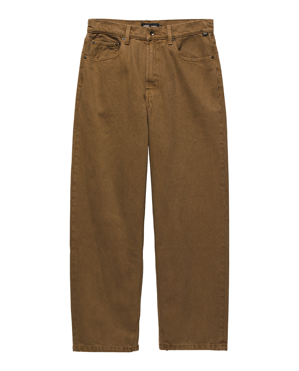 Check-5 Baggy Denim Pants - Sepia