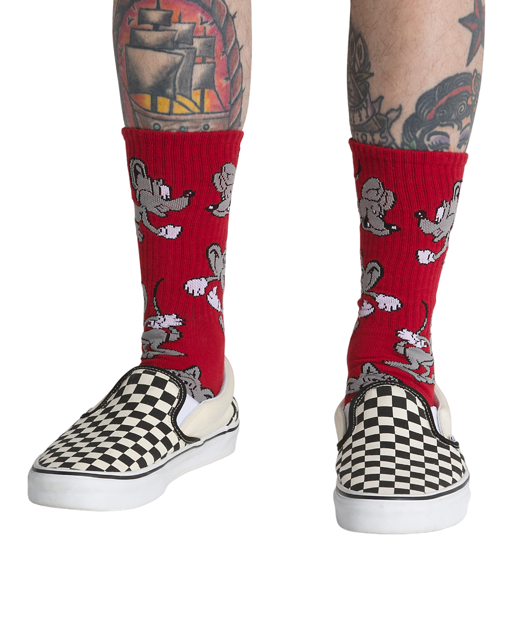 Skate Classics Crew Sock - Chili Pepper/Sepia