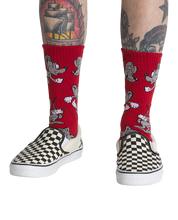 Skate Classics Crew Sock - Chili Pepper/Sepia