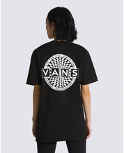 Warped Checkerboard Logo T-Shirt - Black