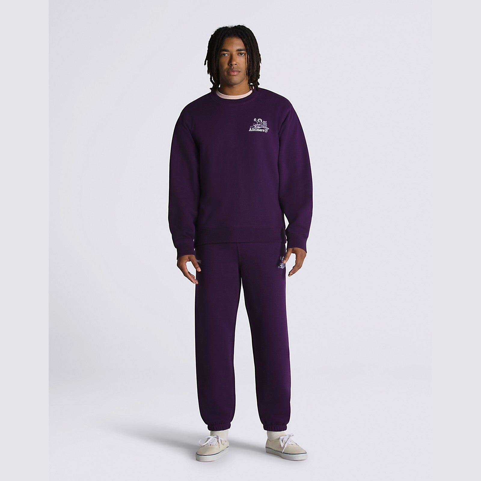 x Alltimers Dorm Pullover Crew Fleece - Blackberry Cordial