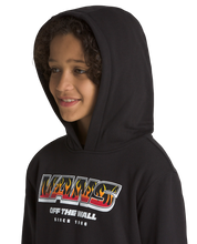 Kids Up In Flames Pullover Hoodie - Black