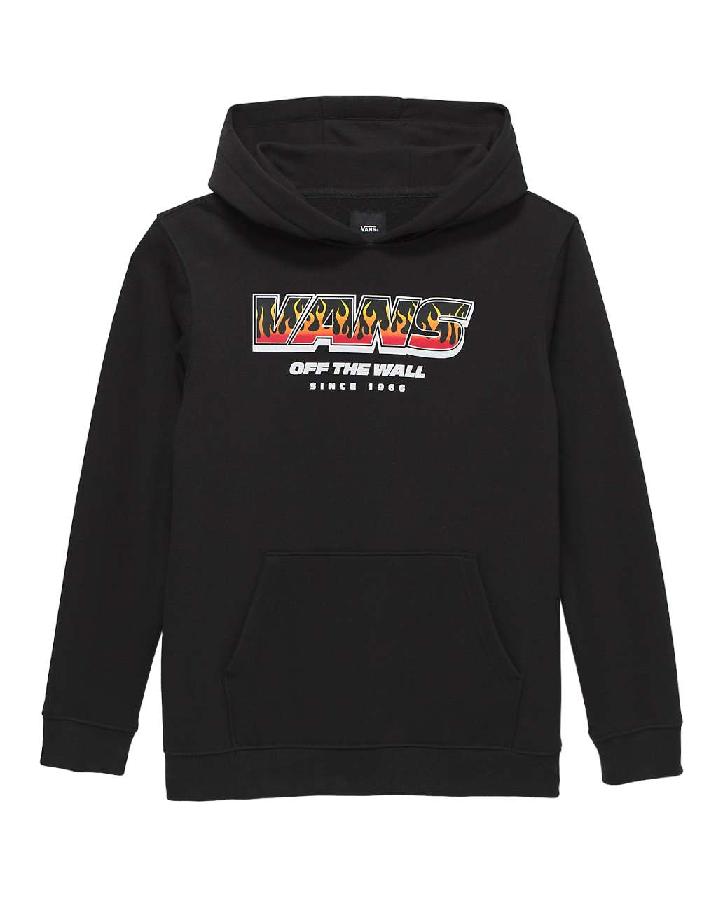 Kids Up In Flames Pullover Hoodie - Black