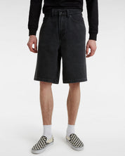 Check-5 Baggy Denim 23'' Shorts - Washed Black