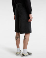 Check-5 Baggy Denim 23'' Shorts - Washed Black