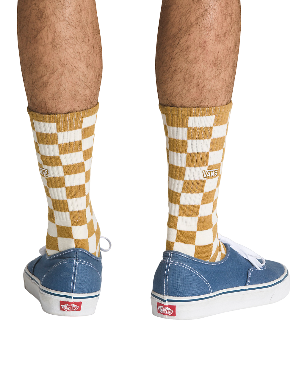 Checkerboard Crew Socks - Wood Thrush