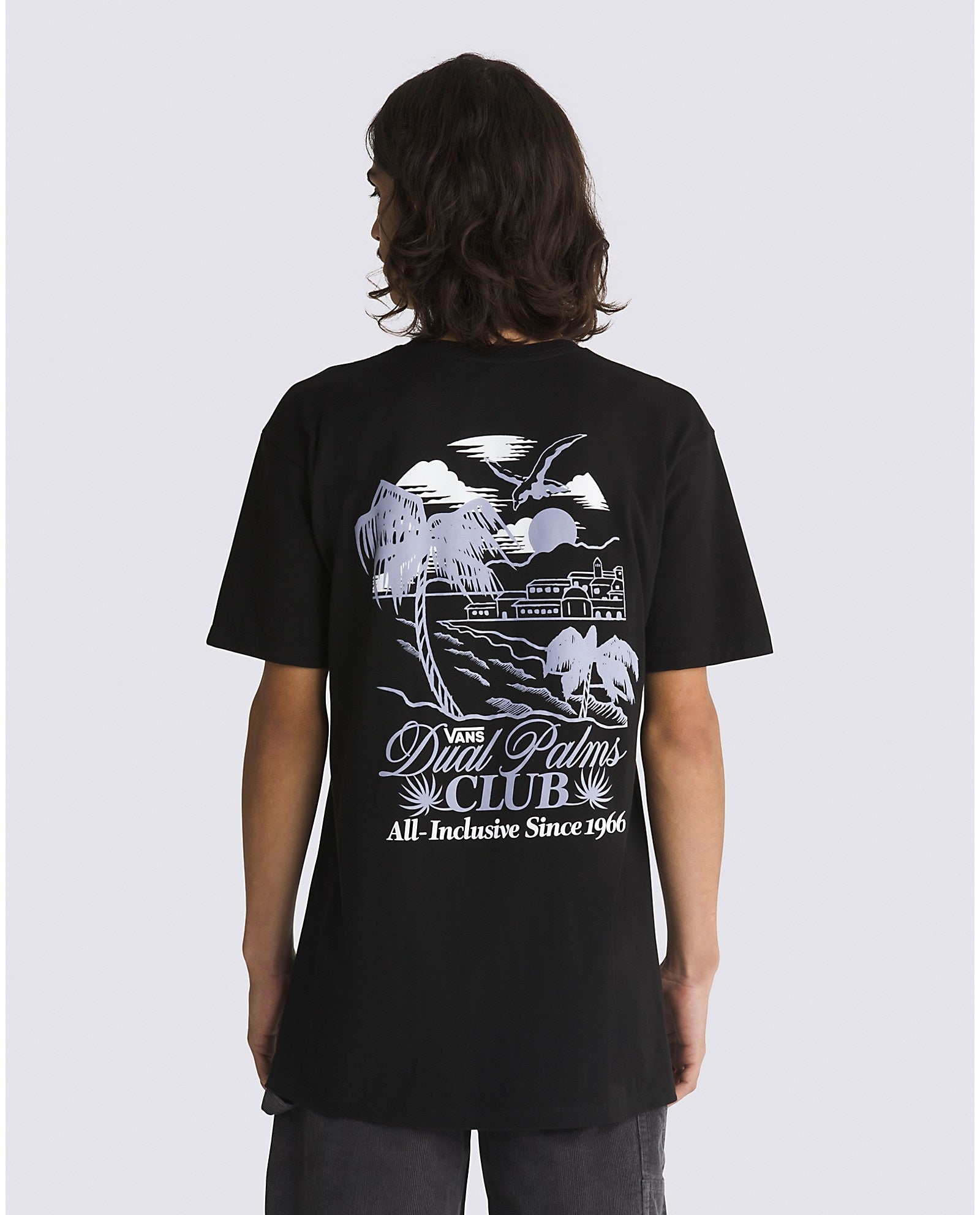 Dual Palms Club T-Shirt - Black