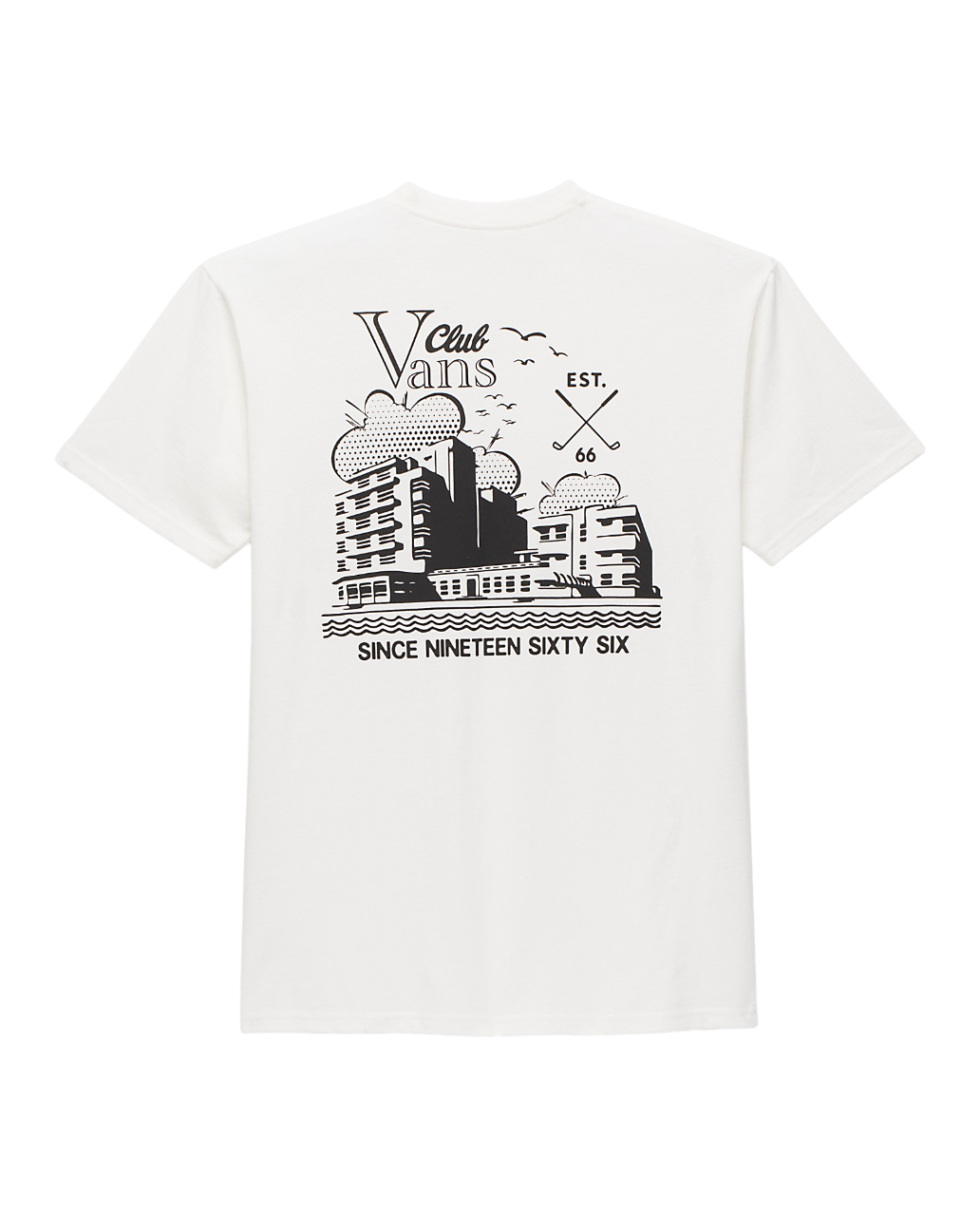 T-shirt Club Vee - Guimauve