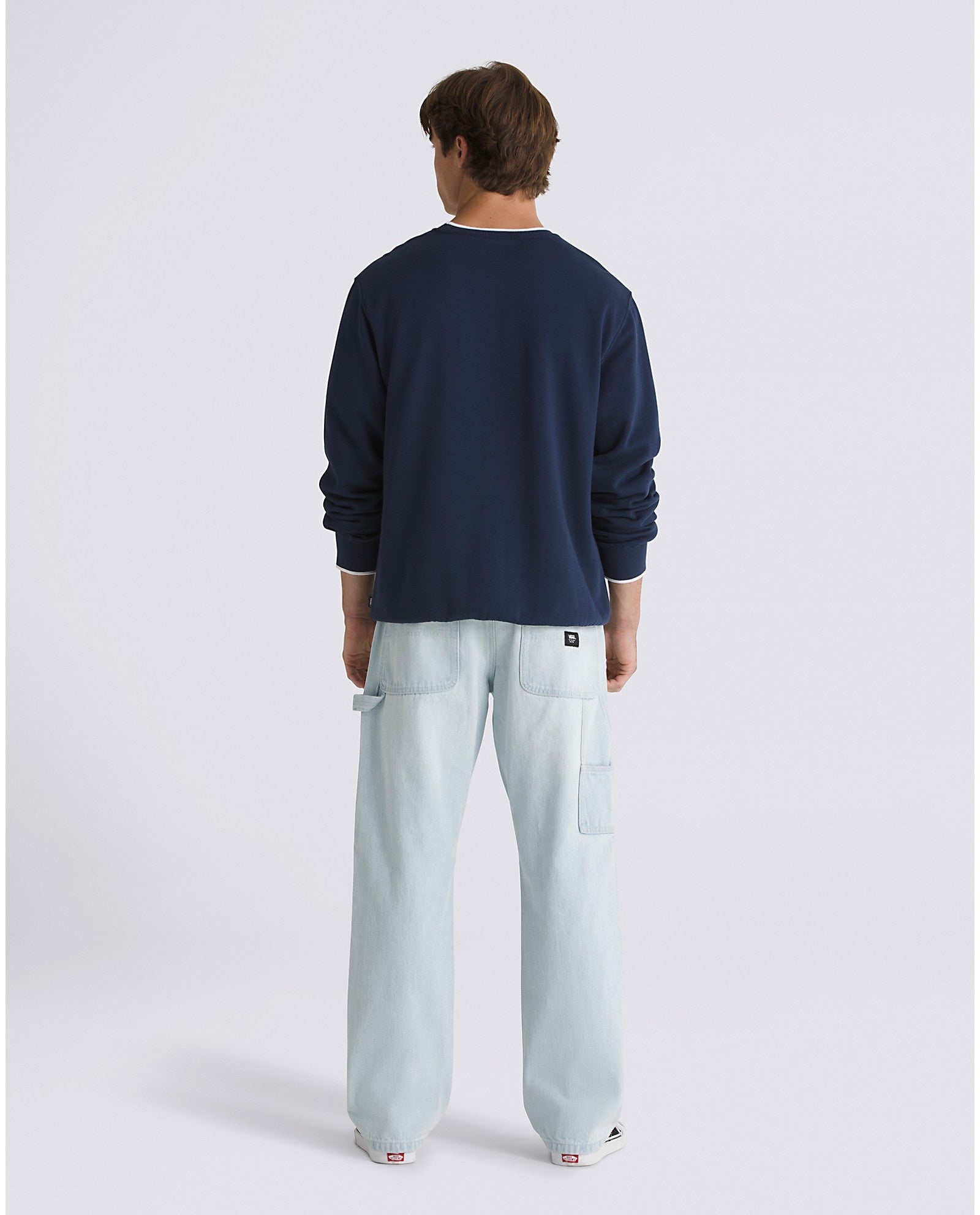 Drill Chore Relaxed Carpenter Denim Pants - Blue Ice