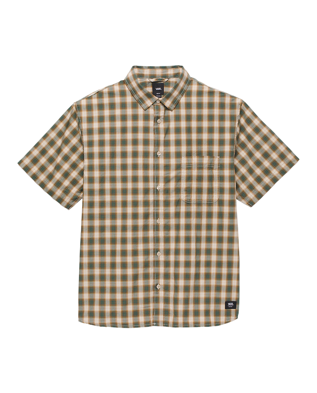 Hadley Buttondown Shirt - Oatmeal/Bistro Green