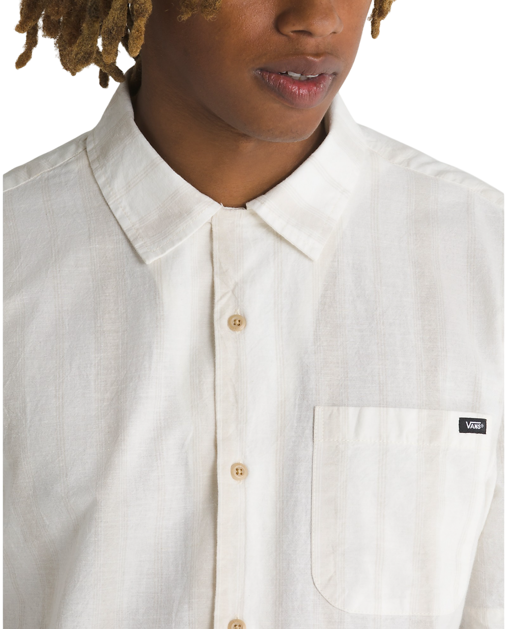 Carnell Buttondown Shirt - Marshmallow/Oatmeal